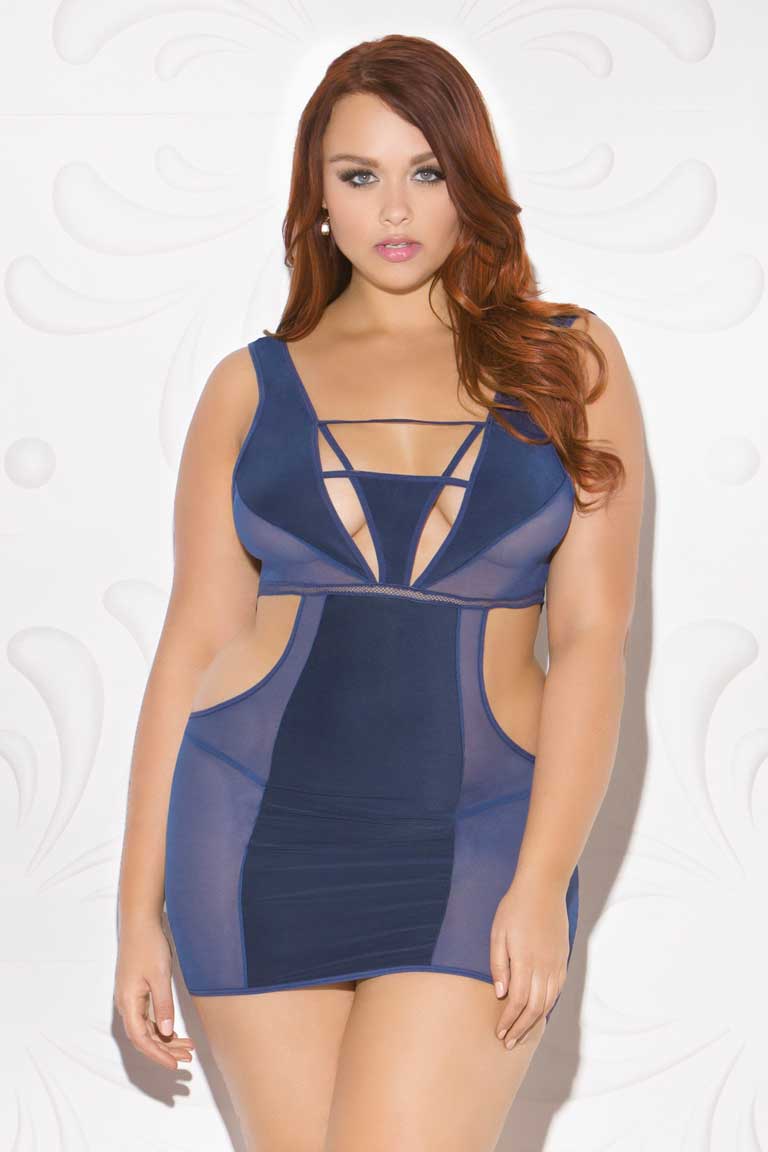 Structured Cutout Chemise - X