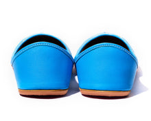 Load image into Gallery viewer, Ranga - Blue Women&#39;s Leather Jutti Flats
