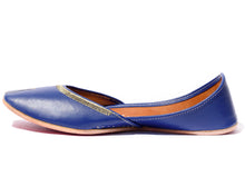 Load image into Gallery viewer, Veda - Navy Blue Women&#39;s Jutti Flats
