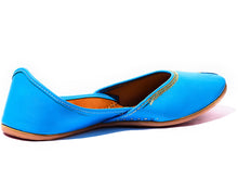Load image into Gallery viewer, Veda - Sky Blue Women&#39;s Jutti Flats
